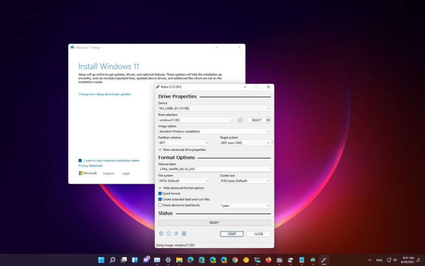 Create bootable Windows 11 USB